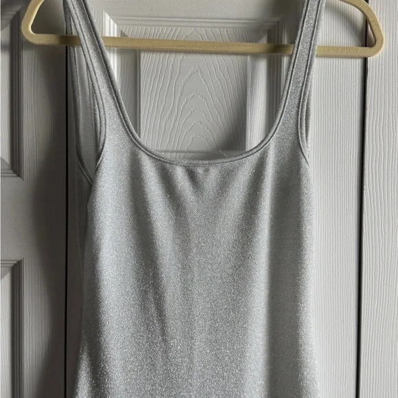 Silver Dress Simple yet dressy, never worn, Medium - Picture 2 of 7